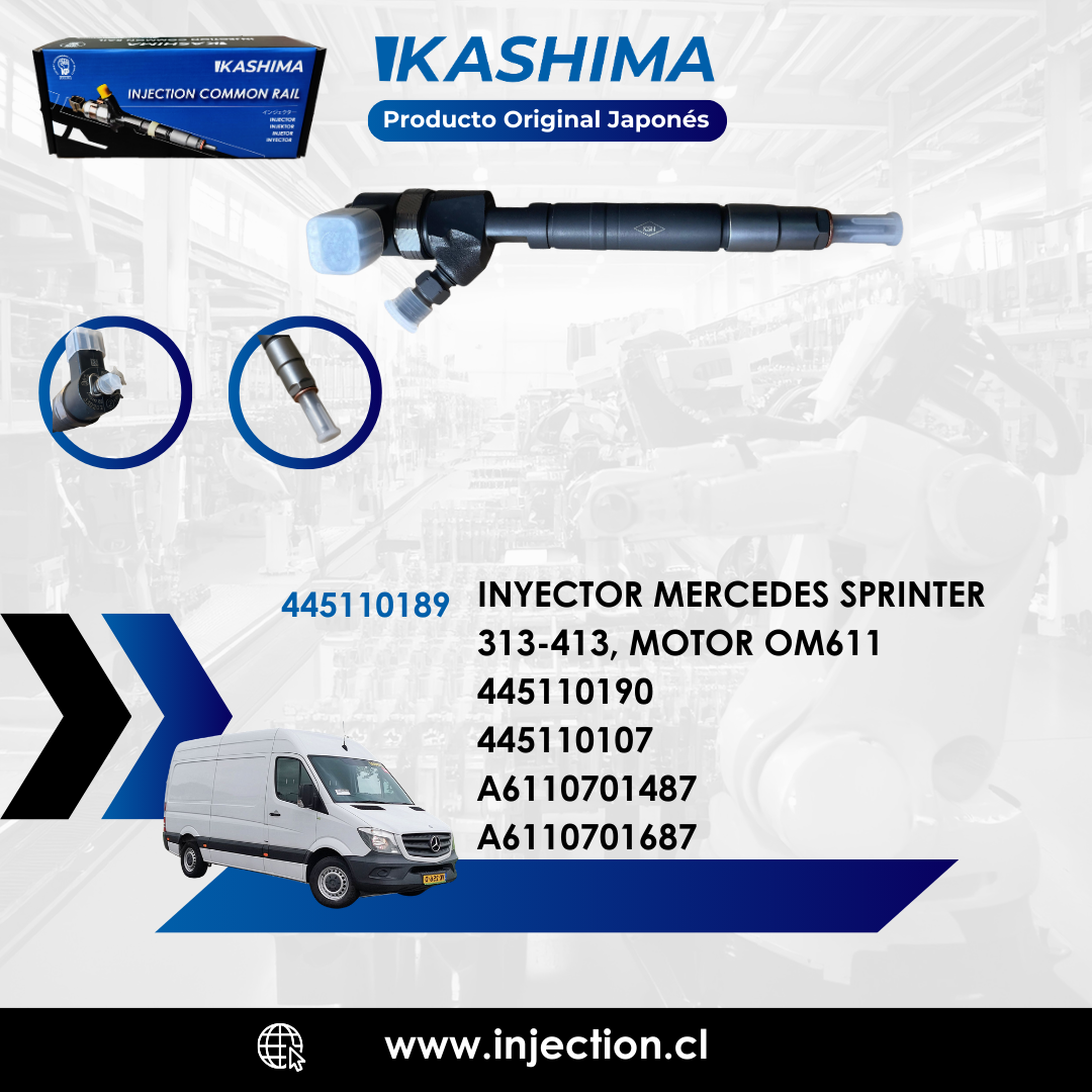 Inyector Mercedes Sprinter 313 413 OM611 Original Japonés Kashima | 445110189