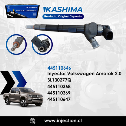 Inyector Volkswagen Amarok 2.0 445110646 Original Japonés Kashima