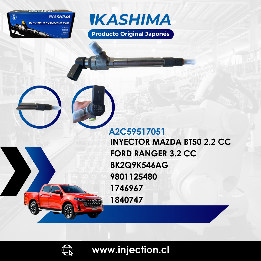 Inyector Mazda BT50 2.2 CC / Ford Ranger 3.2 CC