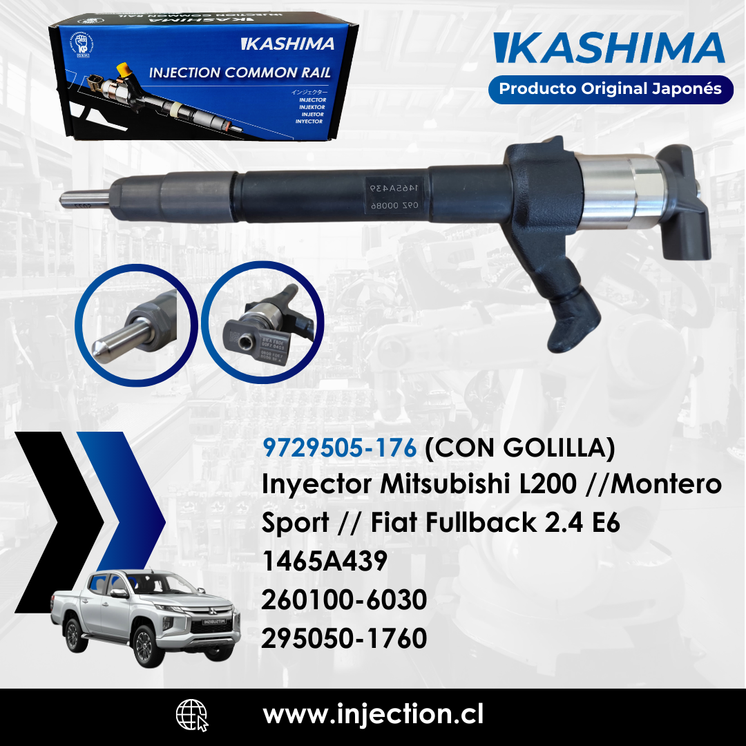 Inyector Mitsubishi Montero Sport 2.4  Euro 6 Original Japonés Kashima | Códigos 9729505-176