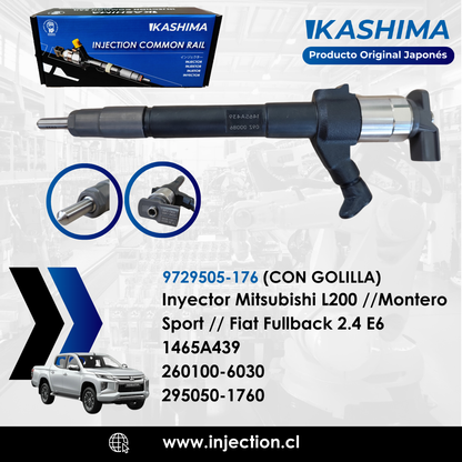 Inyector Mitsubishi Montero Sport 2.4  Euro 6 Original Japonés Kashima | Códigos 9729505-176